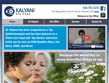 Tablet Screenshot of kalyanieye.com
